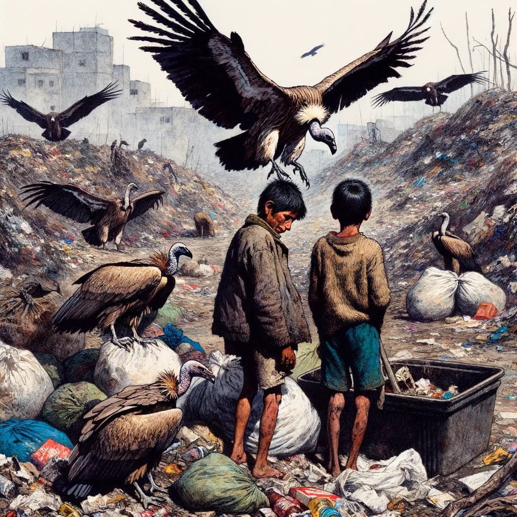 Julio Ramón Ribeyro - Los gallinazos sin plumas